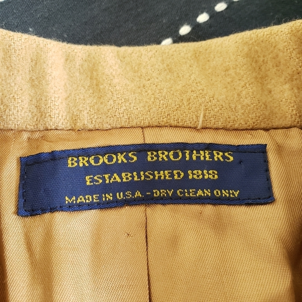 Brooks Brothers| Vintage Camelhair Blazer Tan Size 8 - Picture 8 of 13